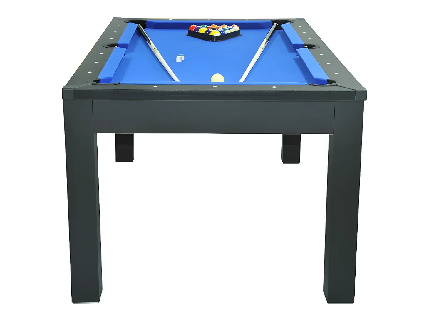 Mesa de jantar convertível em mesa de bilhar e de ping-pong - Preto - C180 cm - SOUSA