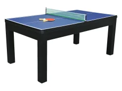 Mesa de jantar convertível em mesa de bilhar e de ping-pong - Preto - C180 cm - SOUSA