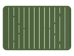 Mesa de jantar de jardim dobrável em metal: 1 mesa L.110 cm + 2 bancos - Caqui - MIRMANDE de MYLIA