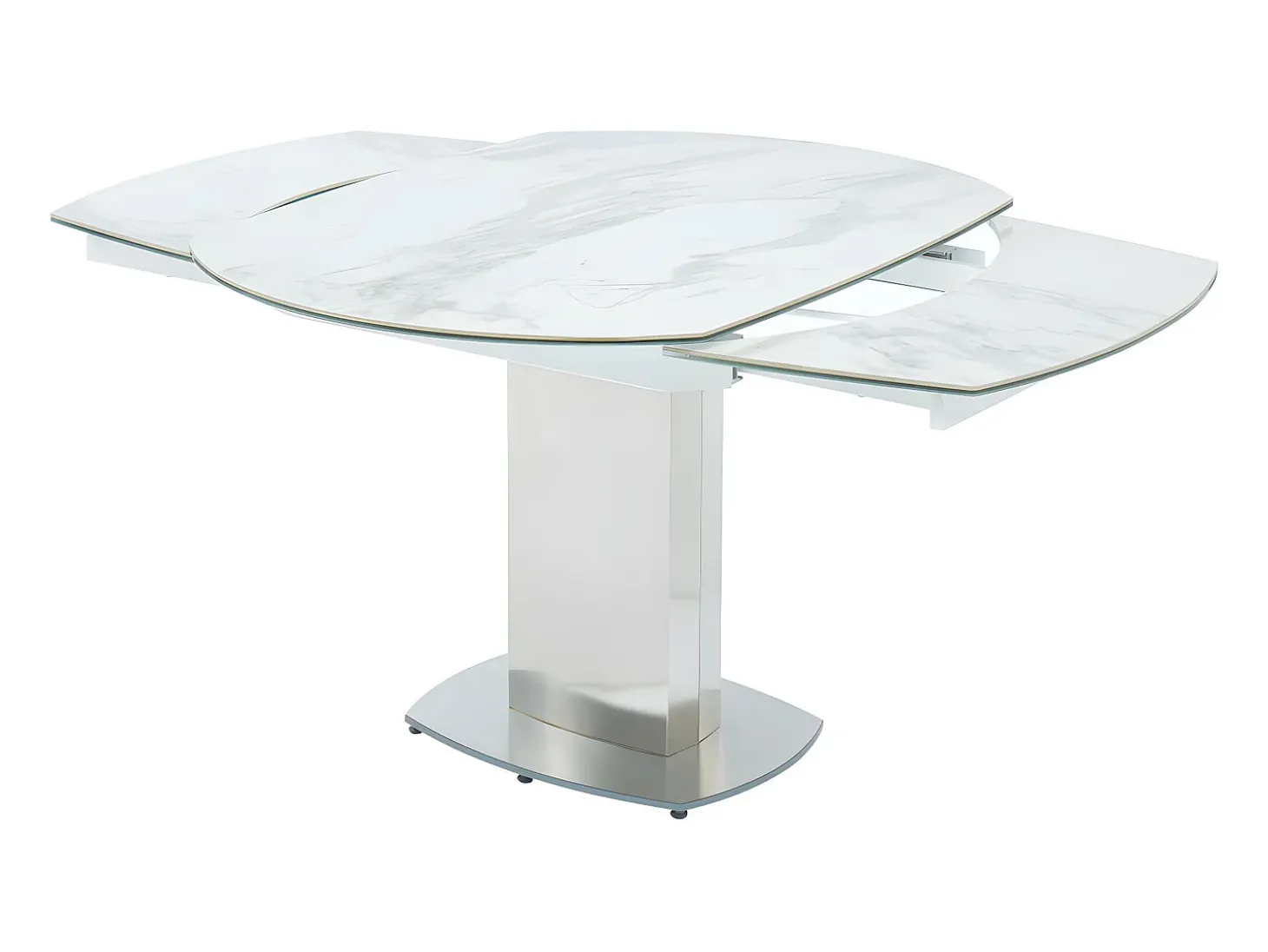 Mesa de jantar extensível. Cerâmica e aço. TALICIA