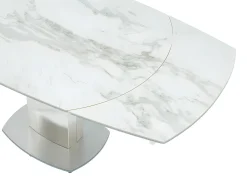 Mesa de jantar extensível. Cerâmica e aço. TALICIA