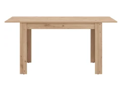 Mesa de jantar extensível para 4 a 6 pessoas - Cor natural clara - VENOLA