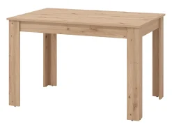 Mesa de jantar extensível para 4 a 6 pessoas - Cor natural clara - VENOLA