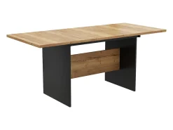 Mesa de jantar extensível para 4 a 6 pessoas - em MDF - Castanho