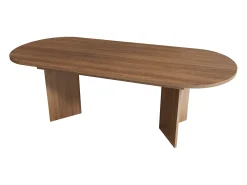 Mesa de jantar extensível - 160/200 x 90 x 75 cm - para 4 a 6 pessoas - estilo simples - MDF - marrom