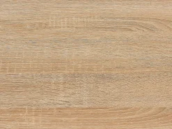 Mesa de jantar extensível 6 a 10 lugares em MDF natural e preto - CATONAV