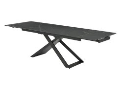 Mesa de jantar extensível em cerâmica e metal preto - XERENA de Pascal MORABITO