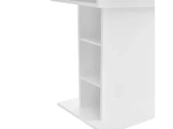 Mesa de jantar extensível moderna com arrumação por baixo - Branco