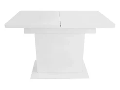 Mesa de jantar extensível moderna com arrumação por baixo - Branco