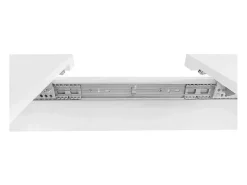 Mesa de jantar extensível moderna com arrumação por baixo - Branco