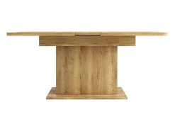 Mesa de jantar extensível em madeira PB com espaço de arrumação - Natural claro
