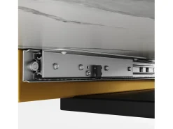Mesa de jantar extensível (120-160×80 cm) - em MDF - para 6 a 8 pessoas - Branco