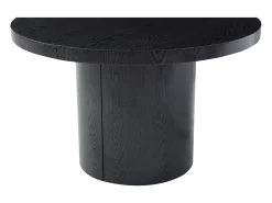 Mesa de jantar extensível 4 a 12 lugares em MDF preto - SIDRINA