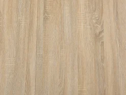Mesa de jantar extensível 6 a 12 lugares em MDF e aço cor natural e preto - KOMONI