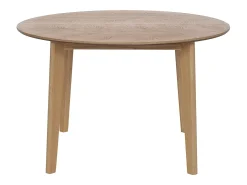 Mesa de jantar extensível para 4 a 8 pessoas com folheado de carvalho - Natural - MARIZEL