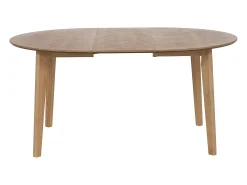 Mesa de jantar extensível para 4 a 8 pessoas com folheado de carvalho - Natural - MARIZEL