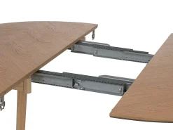 Mesa de jantar extensível para 4 a 8 pessoas com folheado de carvalho - Natural - MARIZEL