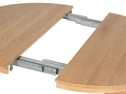 Mesa de jantar extensível para 4 a 8 pessoas em folheado de carvalho - Natural - ELITARO