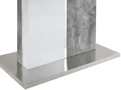 Mesa de jantar extensível 6 a 8 lugares em MDF branco EREN