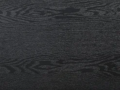 Mesa de jantar extensível de 6 a 12 lugares em MDF e aço - Preto - KOMONI