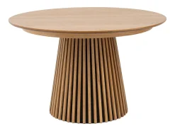 Mesa de jantar extensível 4 a 8 pessoas em carvalho - Natural - CARMIZA