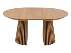 Mesa de jantar extensível 4 a 8 pessoas em carvalho - Natural - CARMIZA