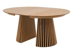Mesa de jantar extensível 4 a 8 pessoas em carvalho - Natural - CARMIZA