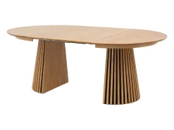 Mesa de jantar extensível 4 a 8 pessoas em carvalho - Natural - CARMIZA