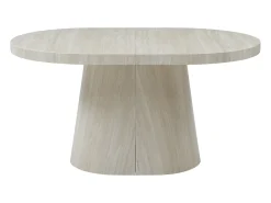 Mesa de jantar extensível para 6 a +12 pessoas em MDF - Efeito travertino bege - CLOEVA
