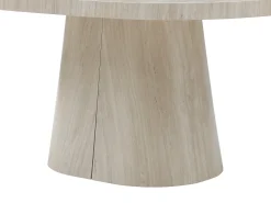 Mesa de jantar extensível para 6 a +12 pessoas em MDF - Efeito travertino bege - CLOEVA