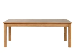 Mesa de jantar extensível 8 a 12 pessoas folheado em carvalho - Natural - FOMIREL