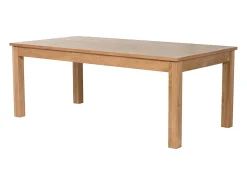 Mesa de jantar extensível 8 a 12 pessoas folheado em carvalho - Natural - FOMIREL