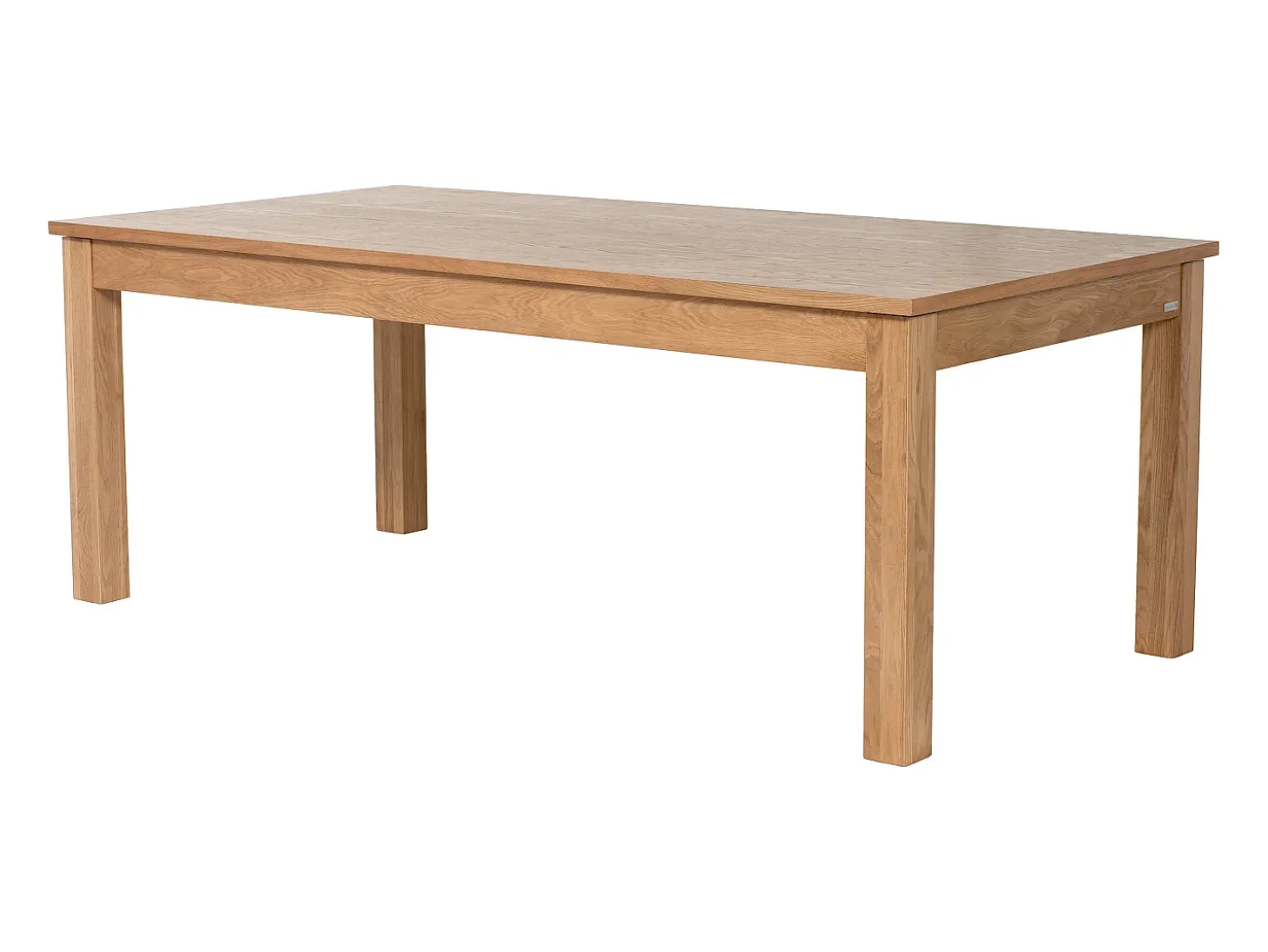 Mesa de jantar extensível 8 a 12 pessoas folheado em carvalho - Natural - FOMIREL