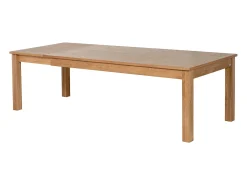 Mesa de jantar extensível 8 a 12 pessoas folheado em carvalho - Natural - FOMIREL