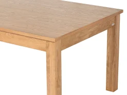 Mesa de jantar extensível 8 a 12 pessoas folheado em carvalho - Natural - FOMIREL