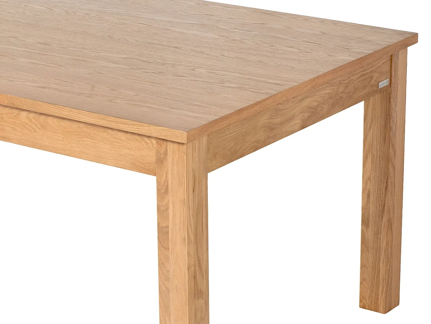 Mesa de jantar extensível 8 a 12 pessoas folheado em carvalho - Natural - FOMIREL