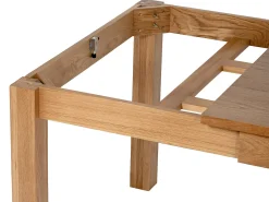 Mesa de jantar extensível 8 a 12 pessoas folheado em carvalho - Natural - FOMIREL