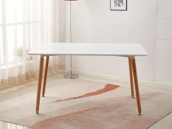 Mesa de Jantar ou Cozinha Nórdica Moritz 140cm Branco
