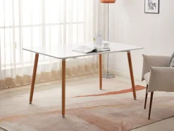 Mesa de Jantar ou Cozinha Nórdica Moritz 140cm Branco