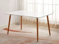Mesa de Jantar ou Cozinha Nórdica Moritz 120cm Branco