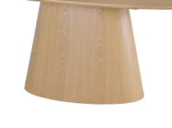 Mesa de jantar para 8 pessoas com revestimento em freixo - Natural claro - ANTELADA