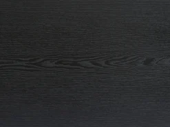 Mesa de jantar para 8 pessoas, folheada a carvalho e metal - Preta - LINIOMA