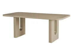 Mesa de jantar para 8 pessoas em MDF - Taupe - NAKONI