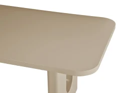 Mesa de jantar para 8 pessoas em MDF - Taupe - NAKONI