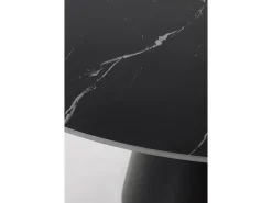 Mesa de jantar redonda 90 diam. com tampo cerâmico