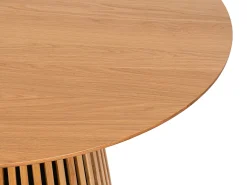 Mesa de jantar redonda para 4 pessoas em carvalho - Natural - CARMIZA