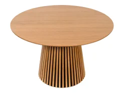 Mesa de jantar redonda para 4 pessoas em carvalho - Natural - CARMIZA
