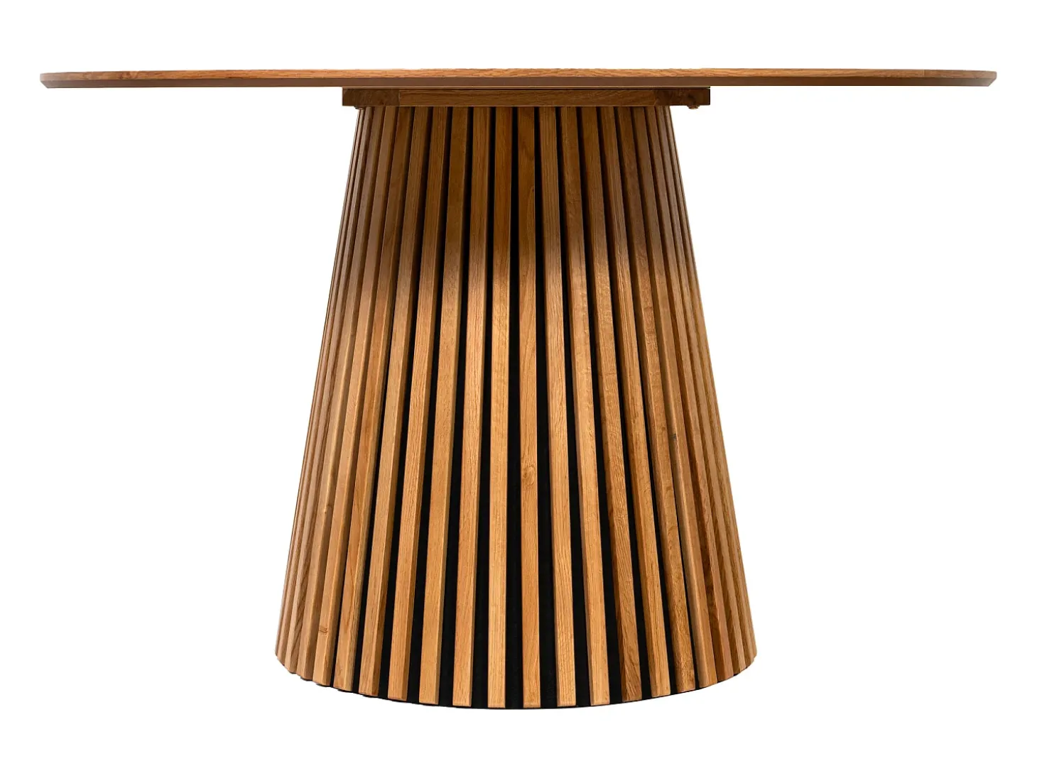 Mesa de jantar redonda para 4 pessoas em carvalho - Natural - CARMIZA