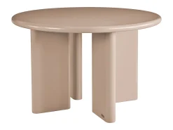 Mesa de jantar redonda para 4 pessoas em MDF - Castanho - LUKAVO