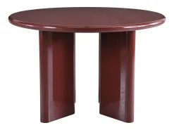 Mesa de jantar redonda para 4 pessoas em MDF - Bordeaux - LUKAVO